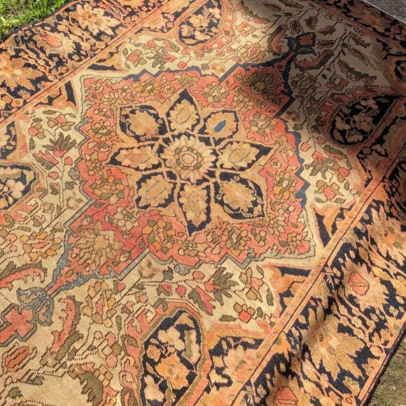 Antique Feraghan Persian Oriental rug - Picture 7 of 8